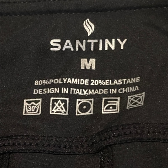 Santiny Women’s Black High Waist Stretch 7/8 Ankle Golf / Athletic Pants - Picture 12 of 13